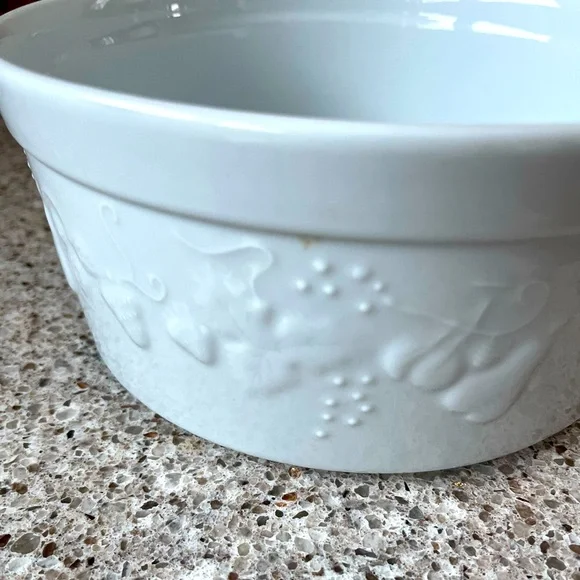 Crate & Barrel White Porcelain Serving Bowl - Picture 1 of 4